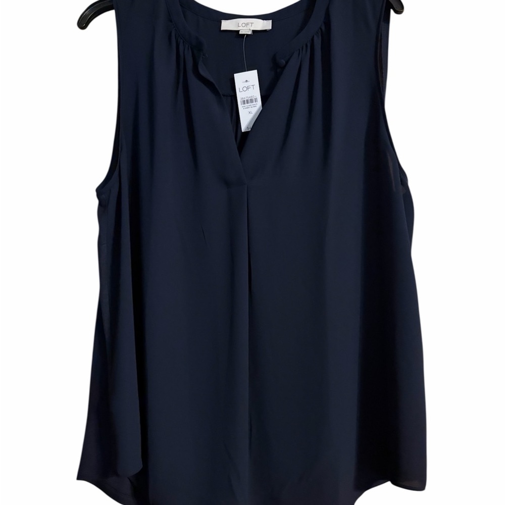 LOFT Blck Sleeveless Blouse